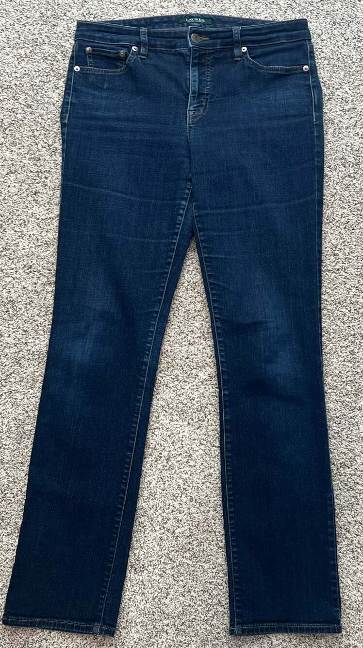 Lauren Ralph Lauren Modern Straight Curvy Jeans Size 10